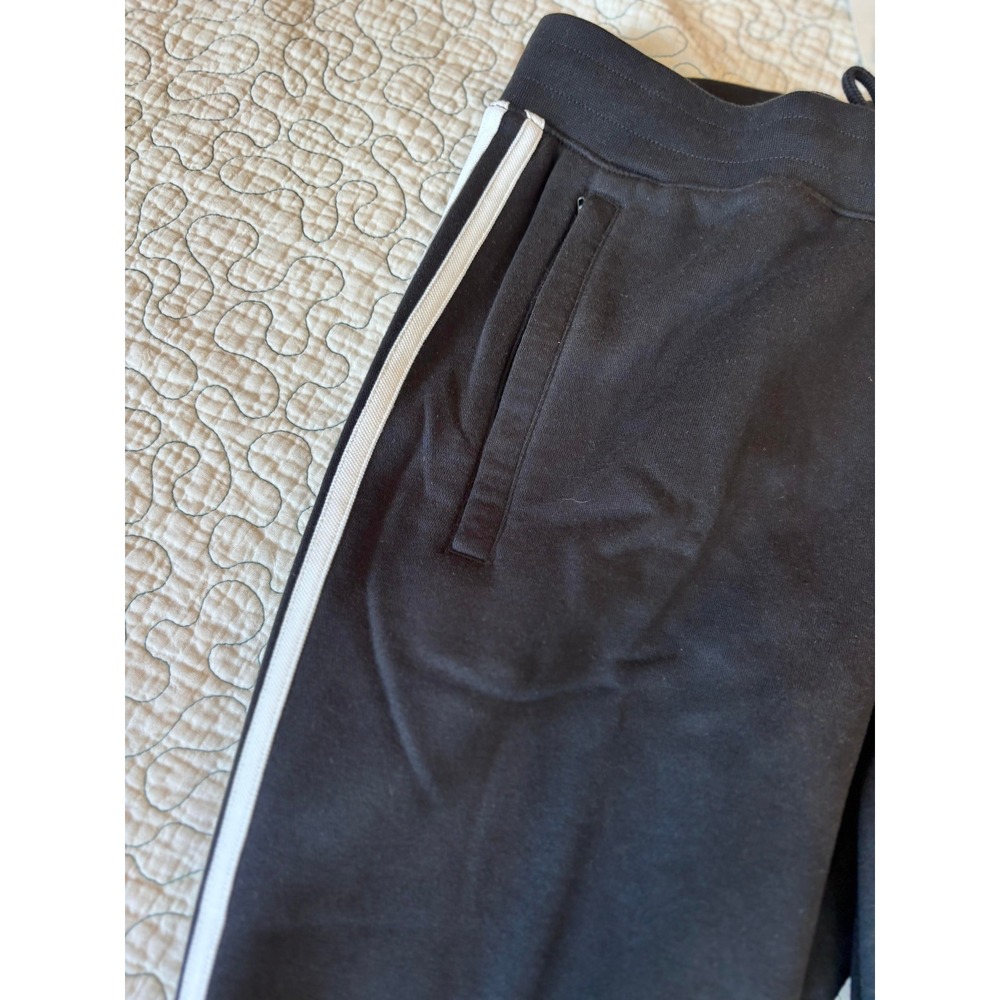 Adidas Originals Mens 3-Stripes Pants Black White Track Joggers Size Large - Picture 3 of 5